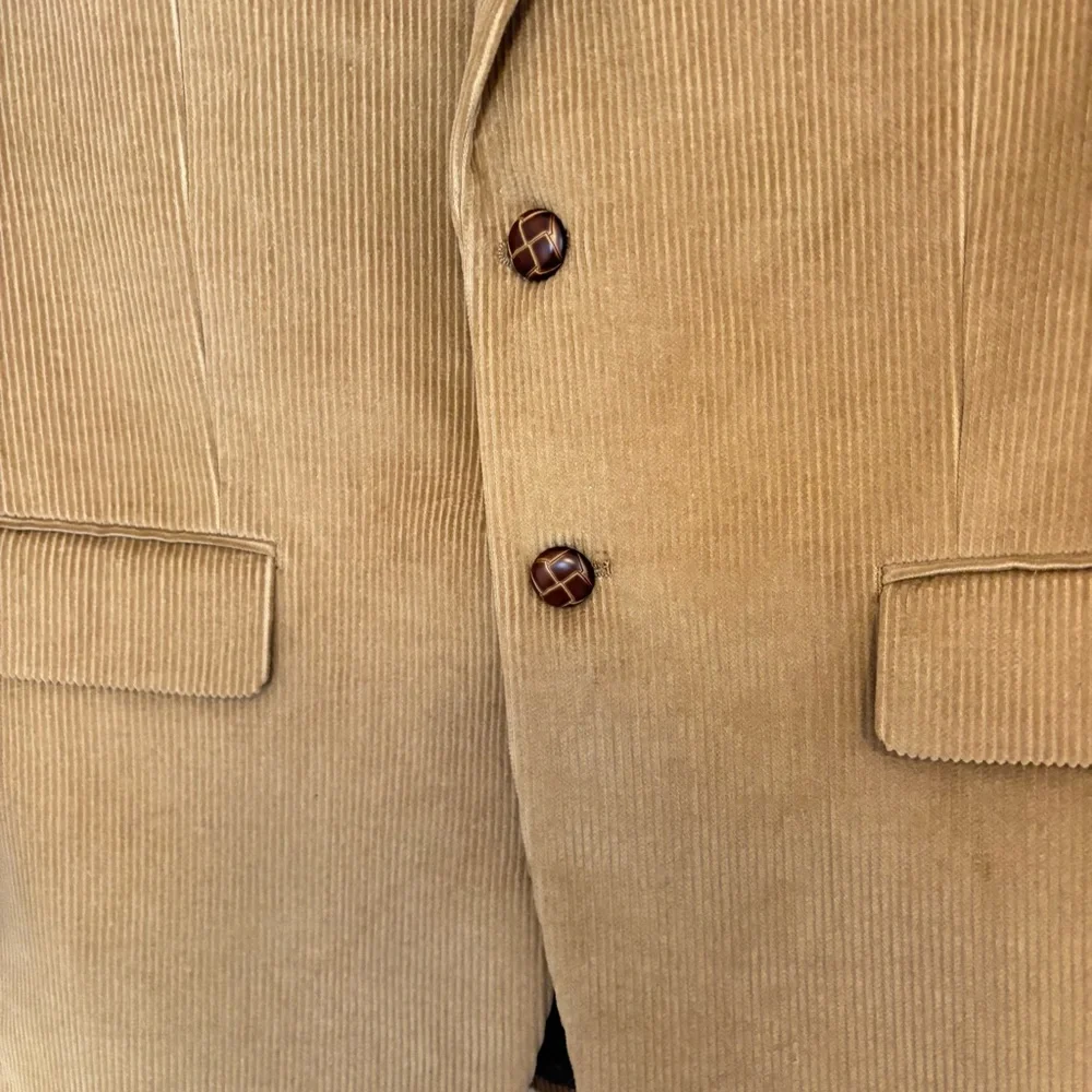 LAUREN RALPH LAUREN Men's Tan Blazer Cotton 40S/XL - Picture 12 of 14